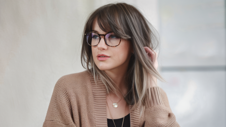 Chic Hairstyles for Women Over with Glasses